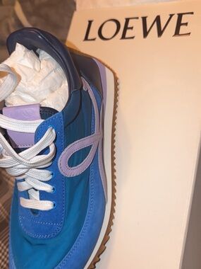 Loewe Blue and Lilac Runner Sneaker